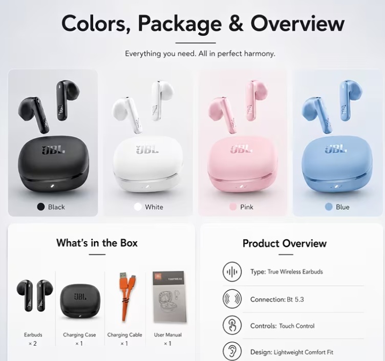 Auriculares JBL True Wireless – Sonido y comodidad sin cables - Imagen 5