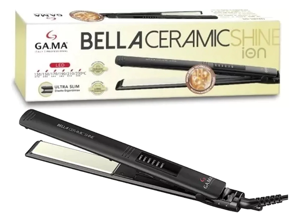 GA.MA Bella Ceramic Shine Ion – Planchita para el cabello